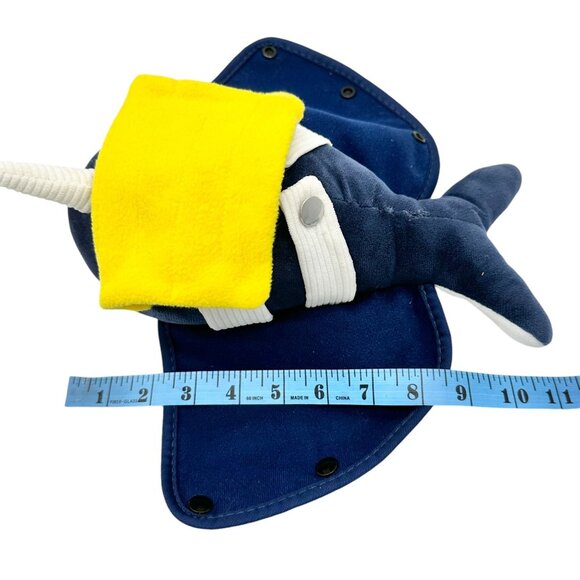 Sensory4U Narwhal Soft Plush Sensory Activity Toy For Ages 3+ Blue White Yellow - Picture 6 of 7